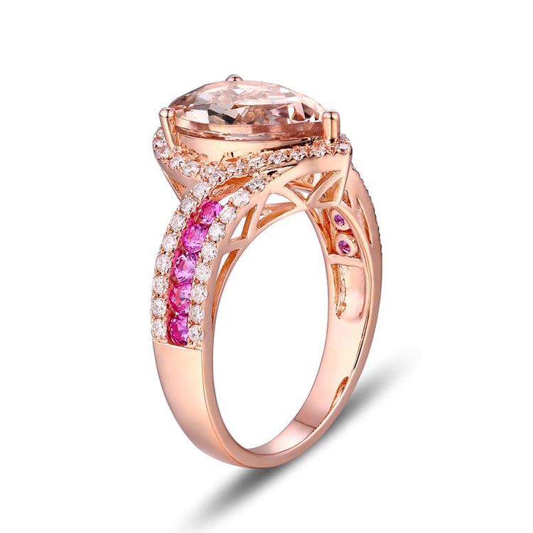 Prsteň s morganitom Avives 9935