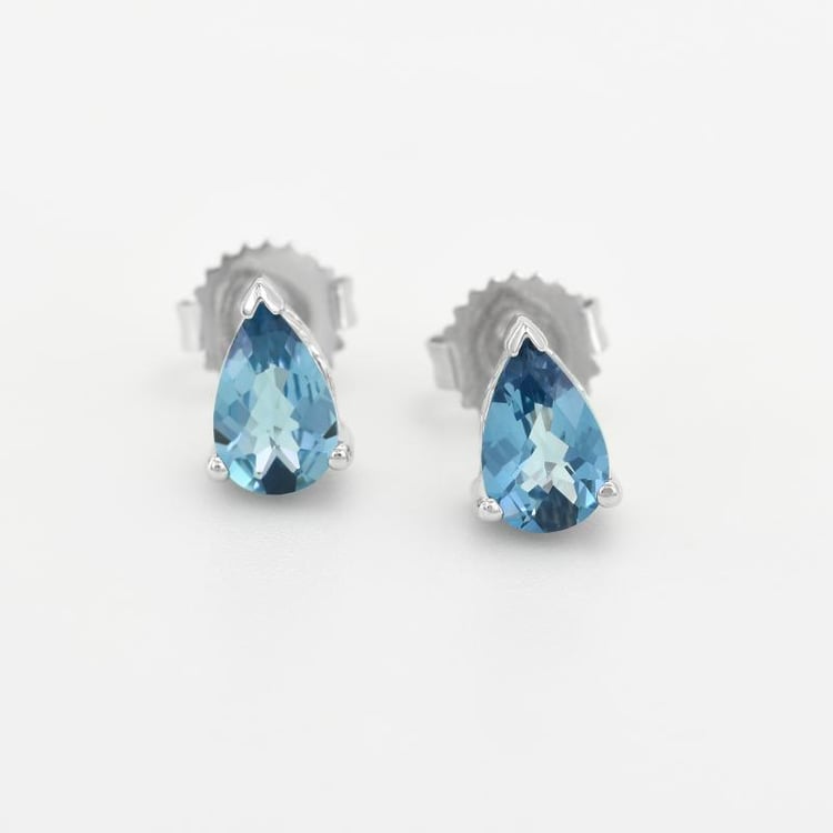 Náušnice s topásovými slzami 47218