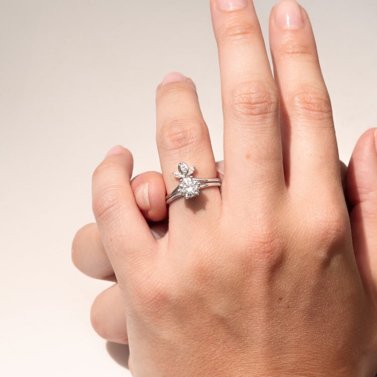 Vykrojený prsteň s marquise lab-grown diamantmi Tyrone 142546