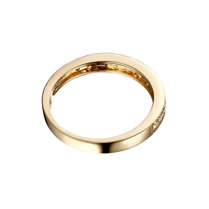 Diamantová obrúčka zo žltého zlata 2087