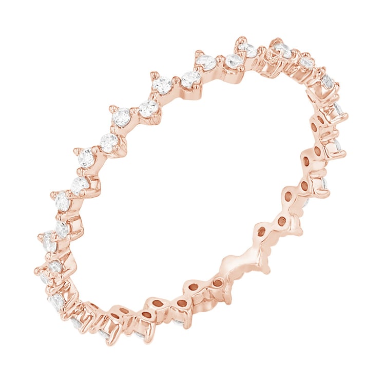 Diamantový eternity prsteň z ružového zlata 84320