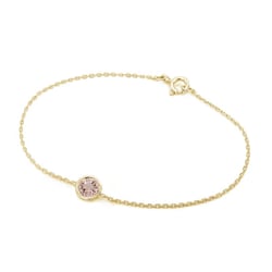 Zlatý náramok s morganitom Rollie