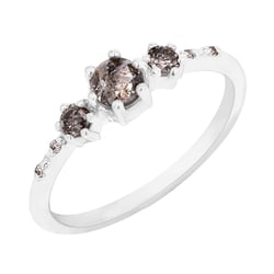 Zásnubný prsteň so salt and pepper diamantmi Willa