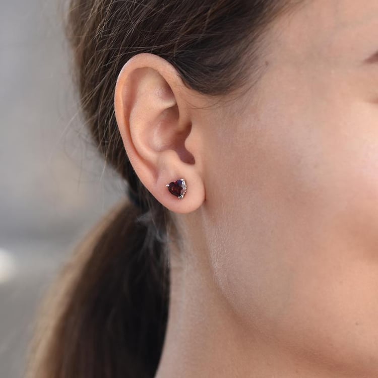 Náušnice v tvare srdca 13918