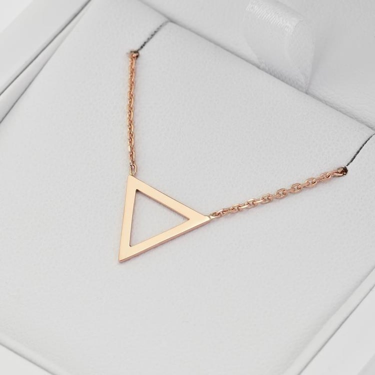 Strieborný náhrdelník v tvare trojuholníka AirTriangle 103951