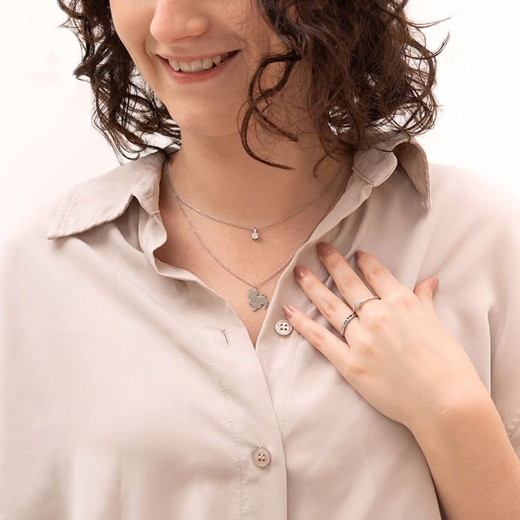 Strieborný prívesok v tvare psa s gravírom Yorkshire 98552