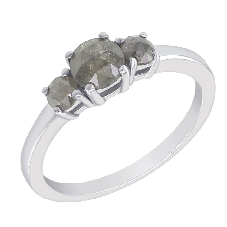 Zlatý prsteň s tromi diamantmi 49071