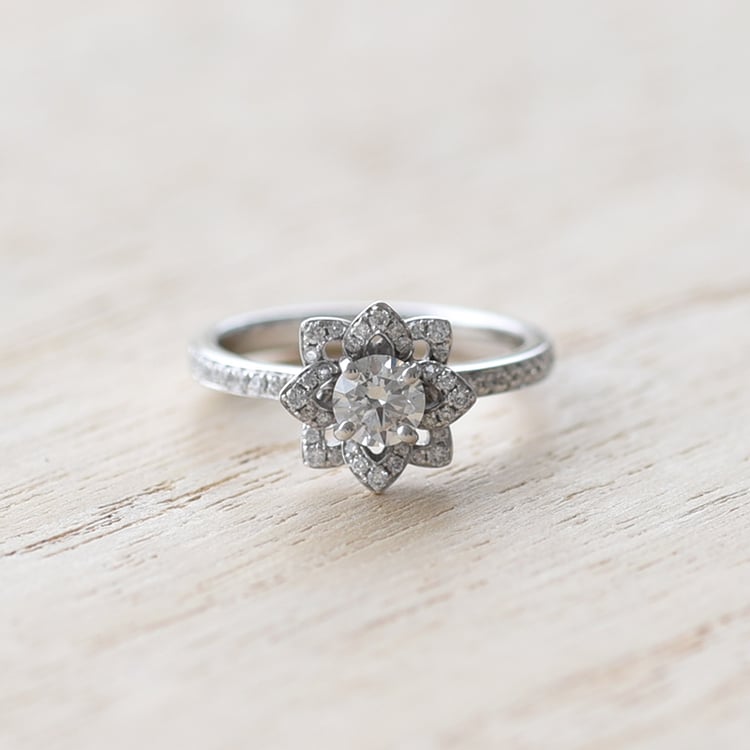 Prsteň s kvetinou 74320