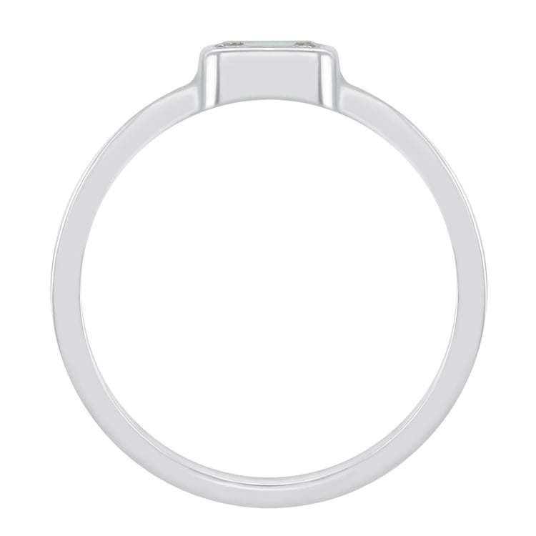 Zlatý zásnubný prsteň s emerald diamantom 51340