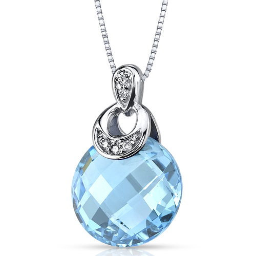 Švajčiarsky topás v zlatom prívesku s diamantmi Quinna