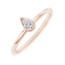 Minimalistický prsteň s pear diamantom Moyer