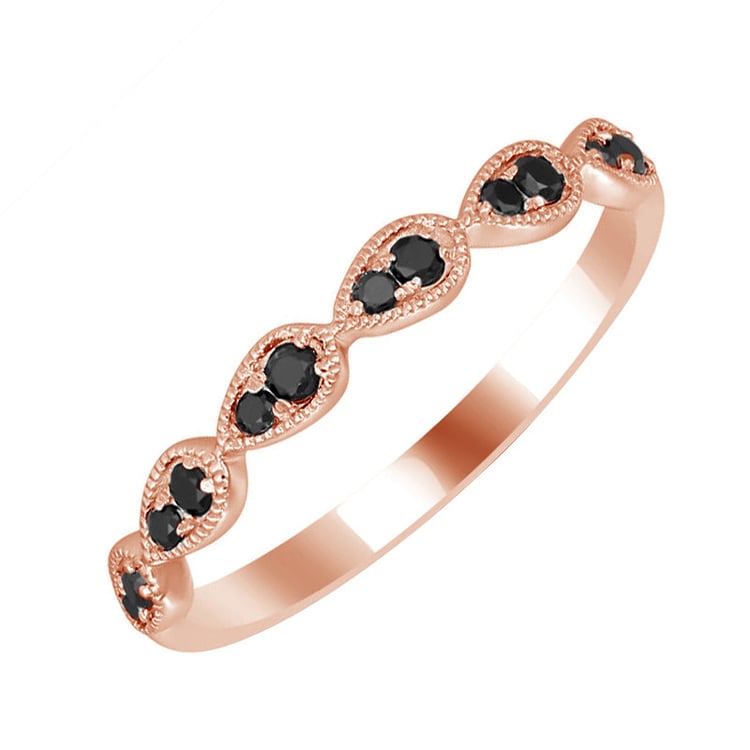 Prsteň z růžového zlata s diamantmi 69708