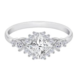 Rozvodový prsteň s princess certifikovaným lab-grown diamantom Armin