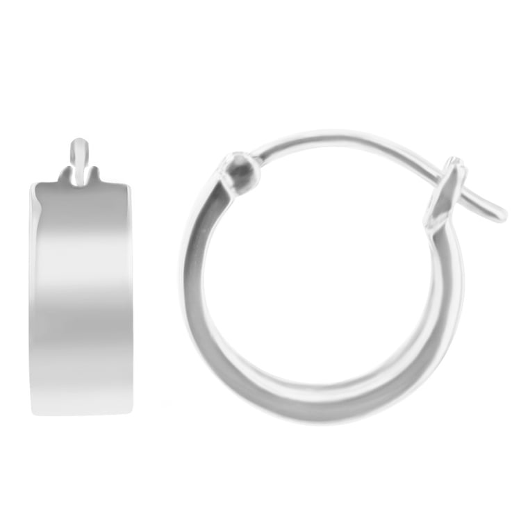 Kruhové strieborné náušnice