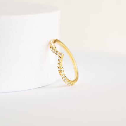 Vykrojený eternity prsteň s diamantmi Cathal