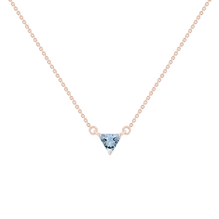Minimalistický náhrdelník s akvamarínom Joella 134733