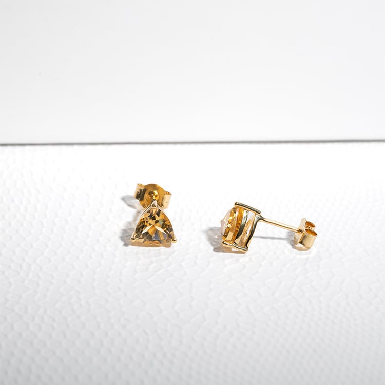 Strieborné náušnice s citrínmi Magni 123866