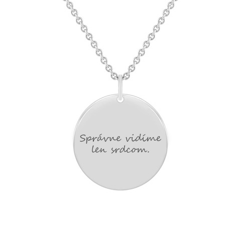 Strieborný prívesok Malý princ s líškou a gravírom 115145