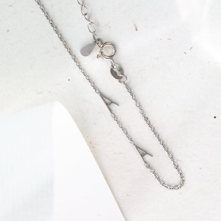 Strieborný náramok s 2 písmenami vašej voľby Ainslee 124527