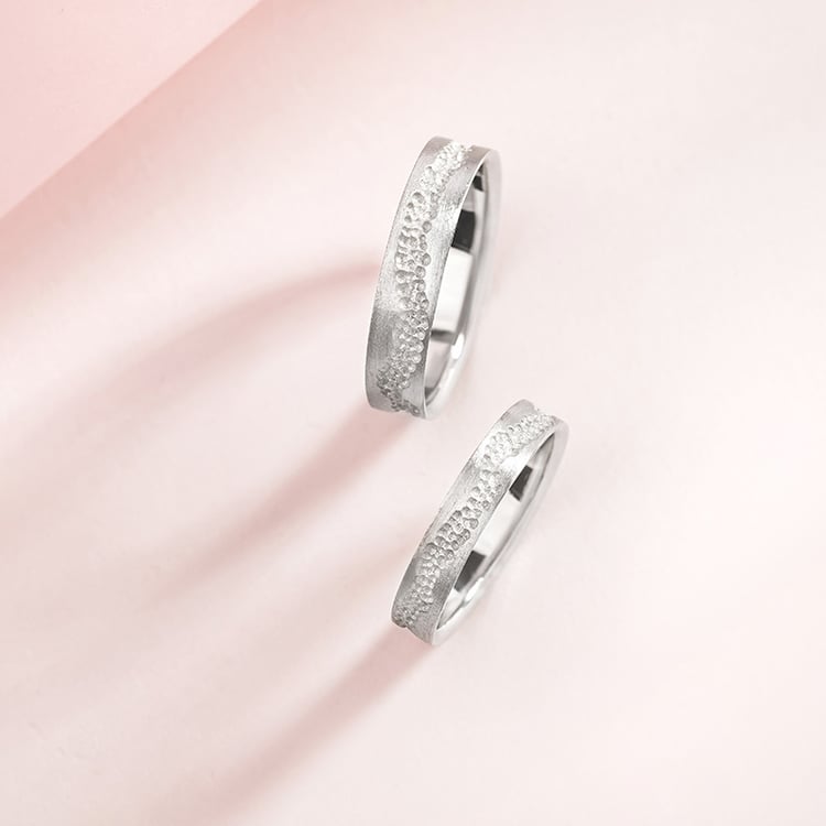 Matné svadobné obrúčky zo zlata Bobble 155230