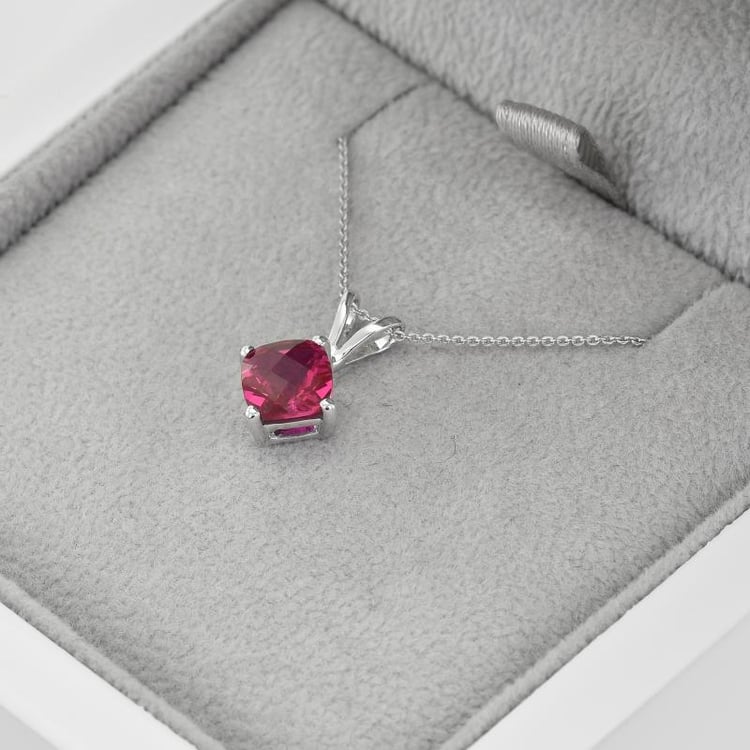 Rubínový zlatý náhrdelník 14776