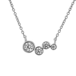 Moderný zlatý náhrdelník s lab-grown diamantmi Viola