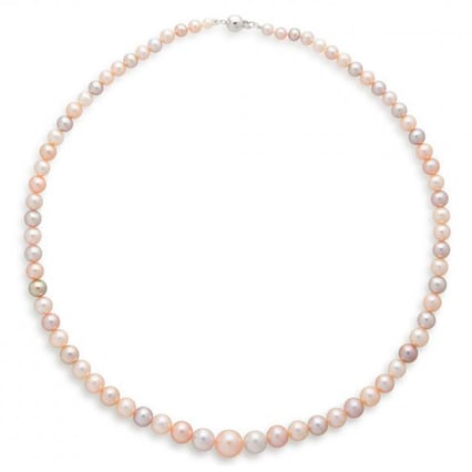 Zlatý náhrdelník s viacfarebnými perlami Dulcia