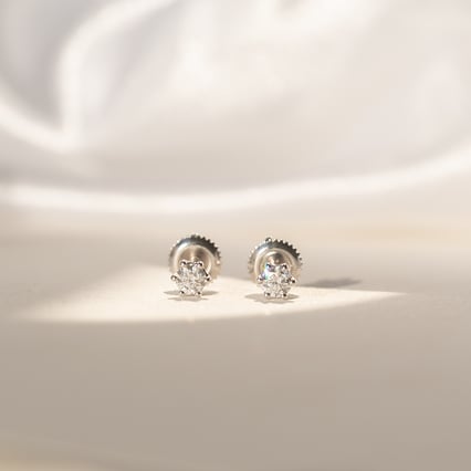 Minimalistické náušnice s diamantmi Jamila