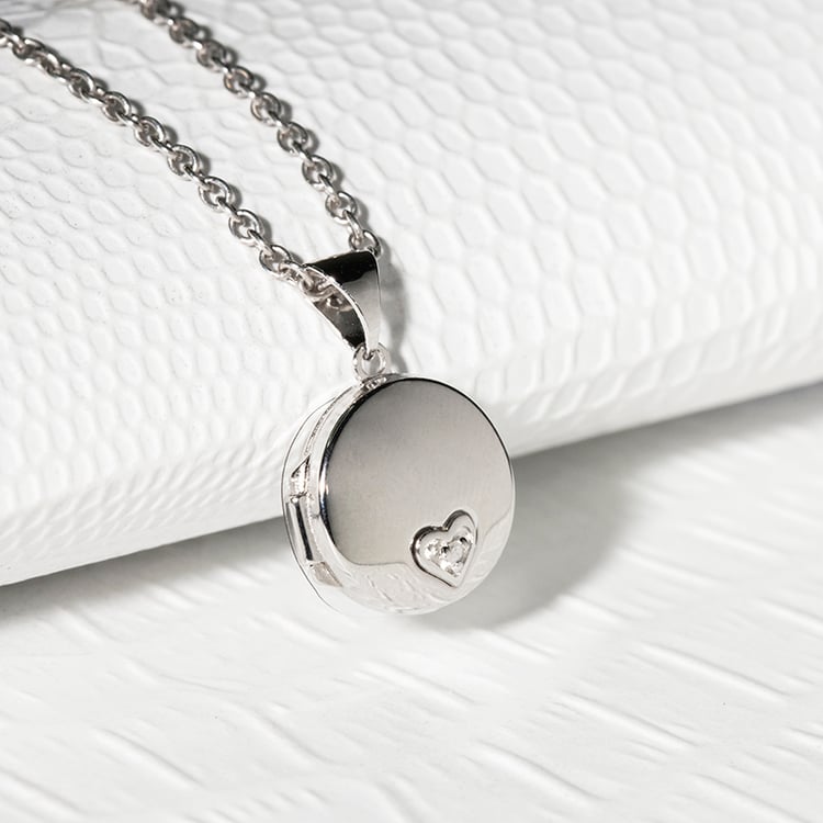 Strieborný medailón s diamantom Dalisia 114787