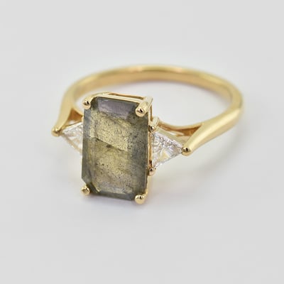 Prsteň s labradoritom