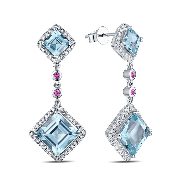 Luxusní topásové náušnice 9502