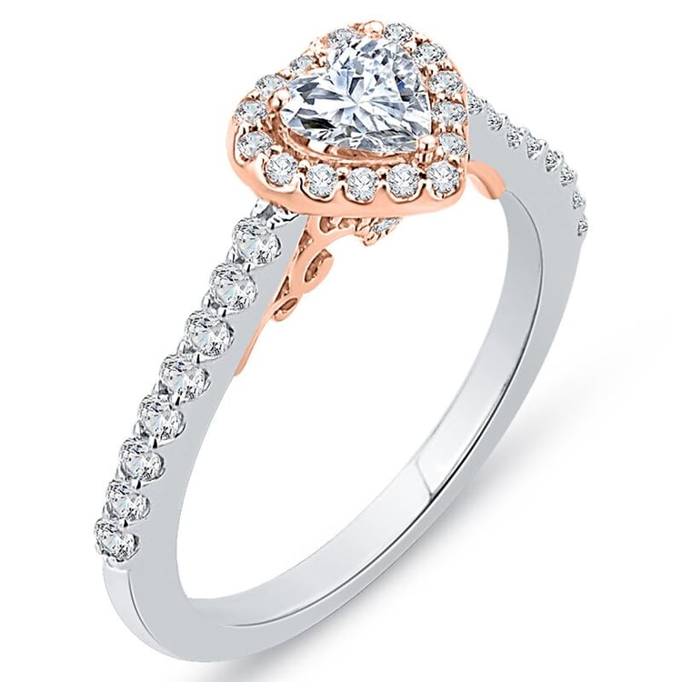 Zlatý zásnubný prsteň s diamantmi 