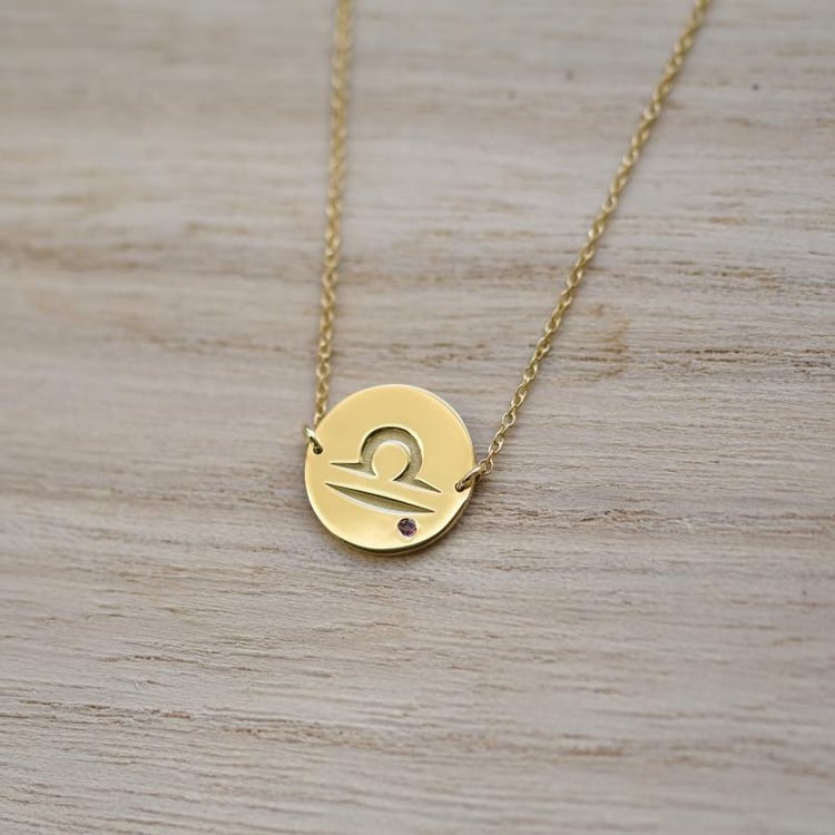 Znamení váh v zlatom náramku 51086