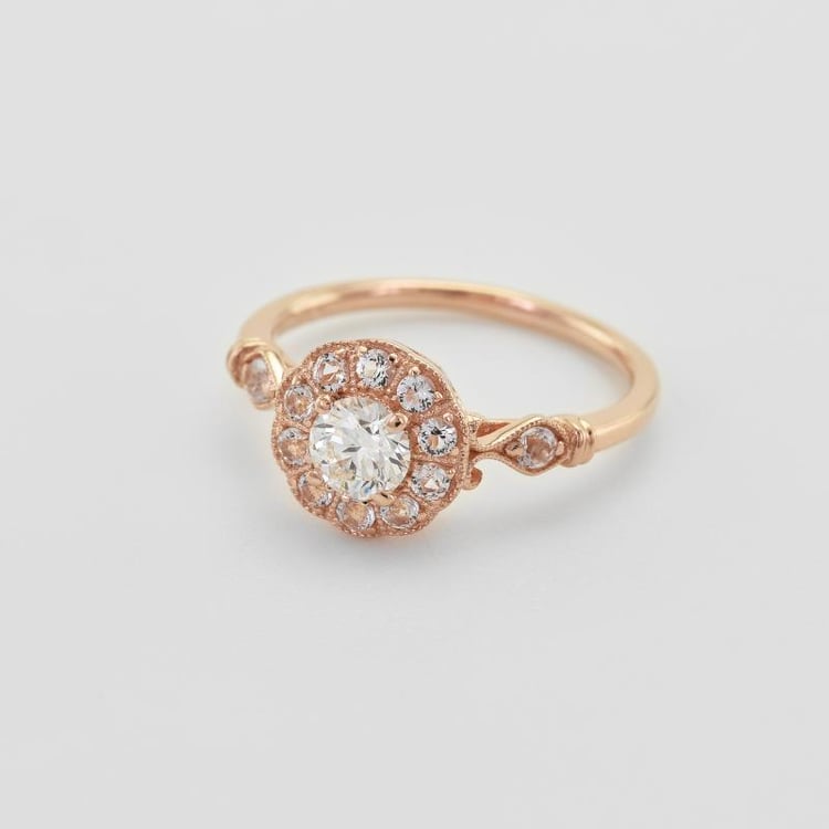 Zlatý prsteň s diamantom 33983