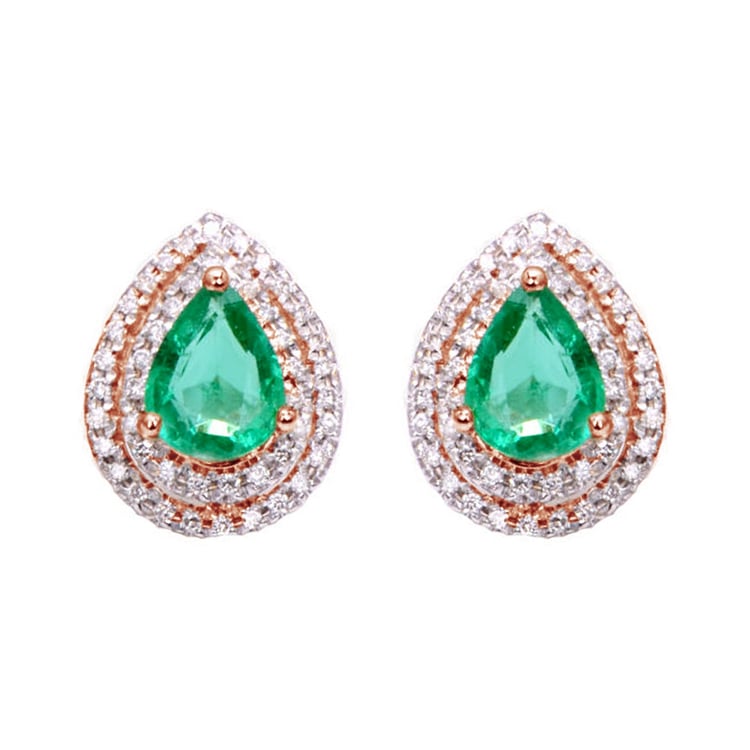 Smaragdové náušnice 90539