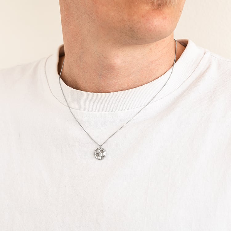 Prívesok lopta s gravírom vašej voľby Football 124146