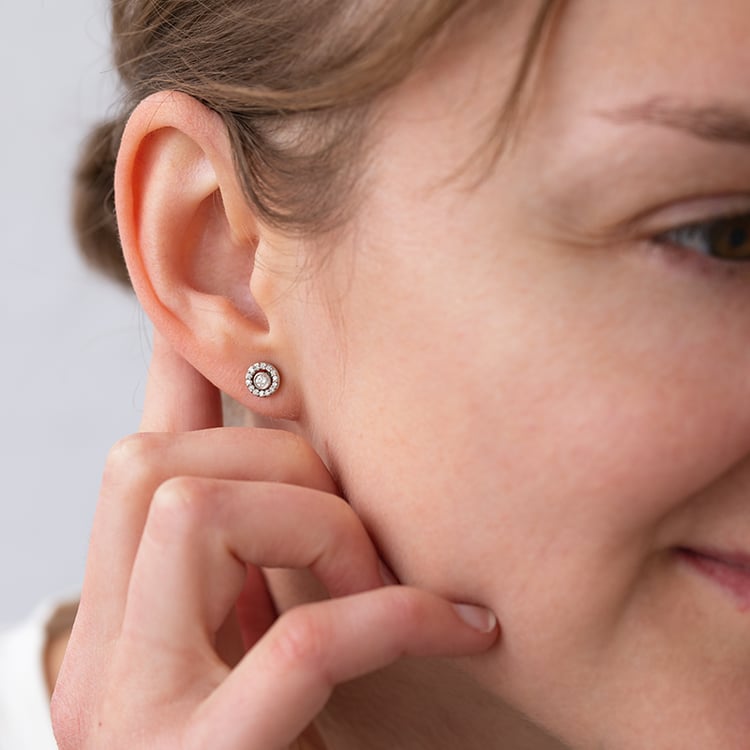 Náušnice 2v1 s diamantmi Marisa 120752