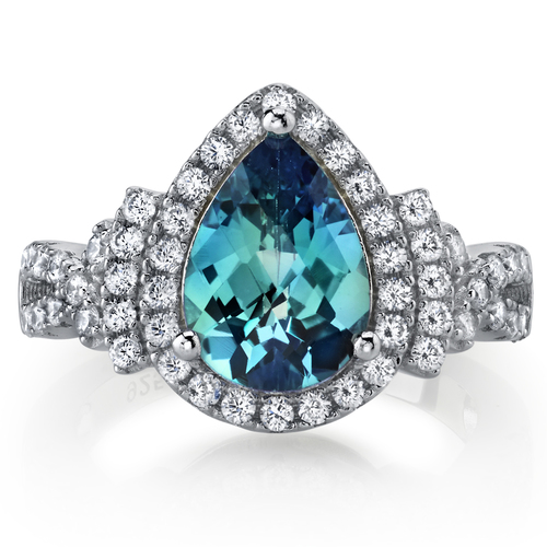 Alexandritový prsteň zo striebra 42881