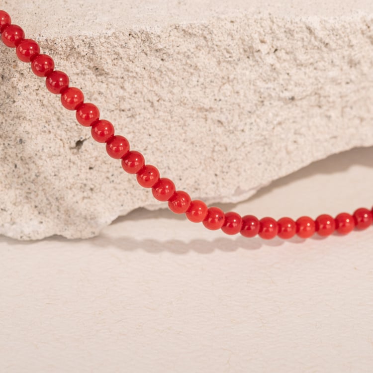 Koralový strieborný náhrdelník Millar 104466