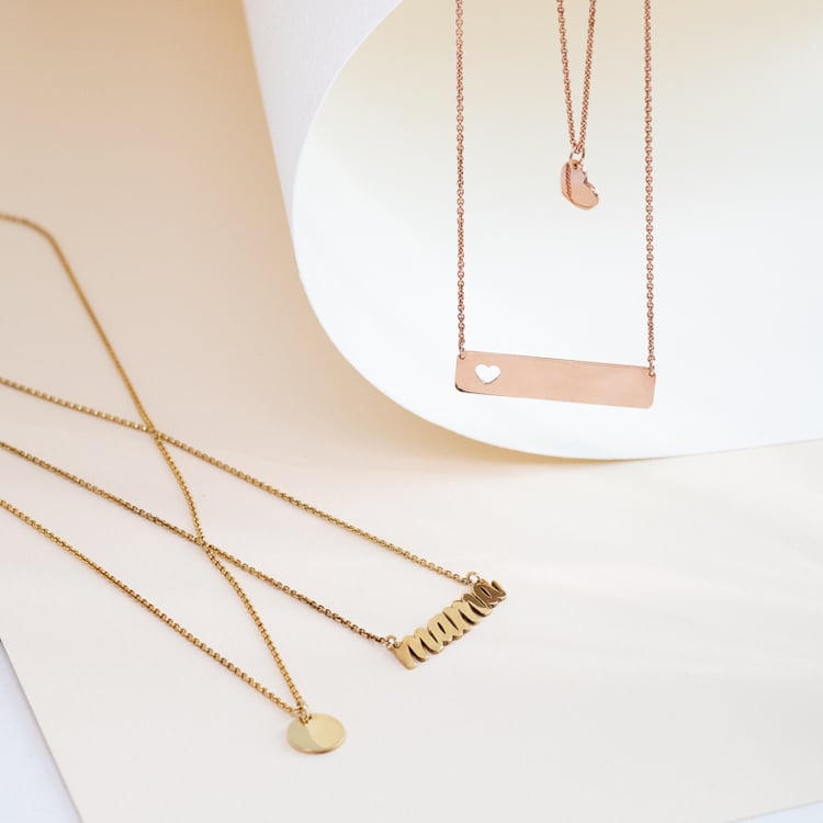 Set strieborného prívesku a náhrdelníka pre dvoch Aubrey 124994