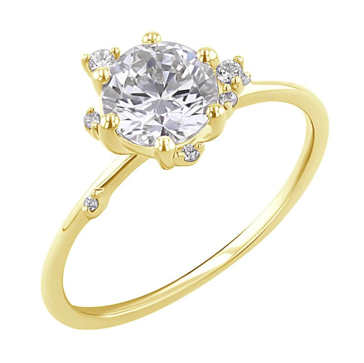 Cluster zásnubný prsteň s lab-grown diamantmi Carole 127717