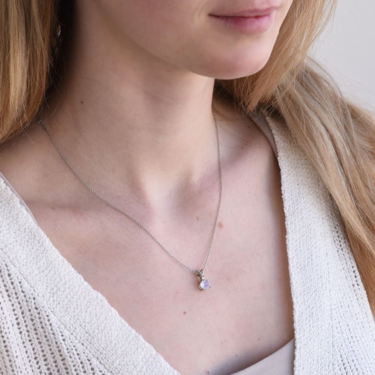 Prívesok zo zlata s mesačným kameňom 80519