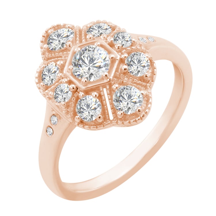 Prsteň z ružového zlata 28819