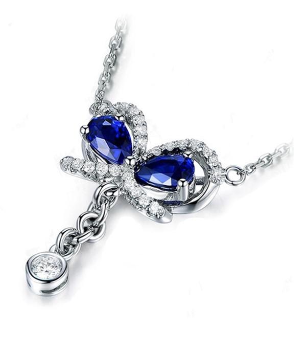 Zafírový náhrdelník s diamantmi 6482