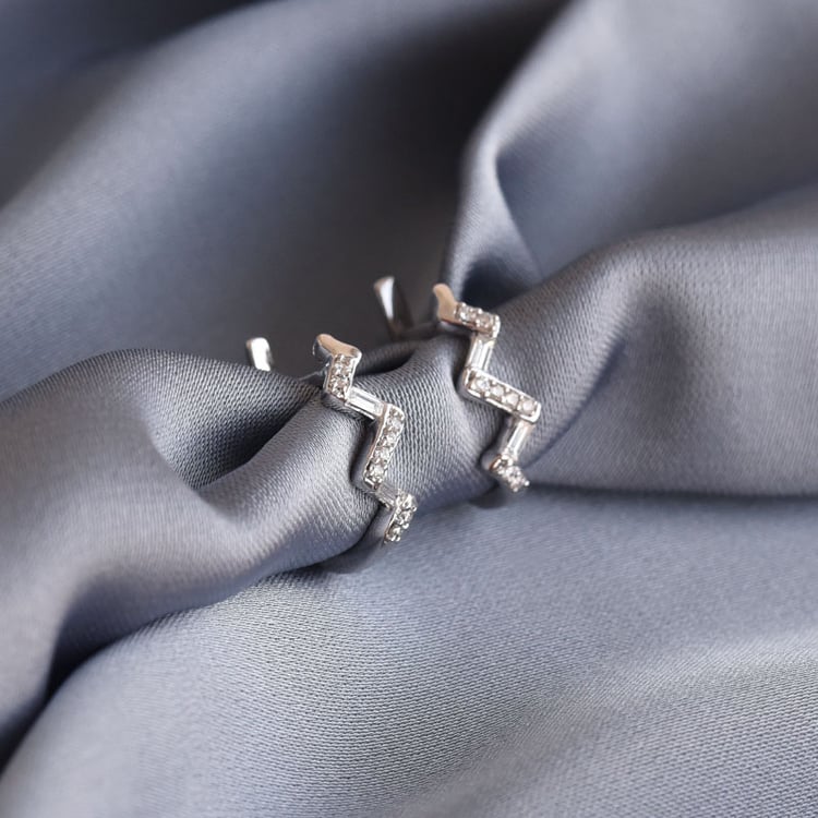 Diamantové kruhové náušnice zo zlata 78326