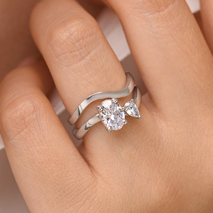 Romantický zásnubný set prsteňov s diamantmi Flora 156818