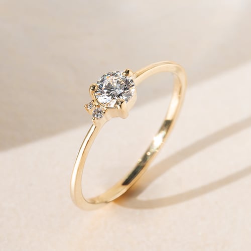 Cluster prsteň s lab-grown diamanty Aghate
