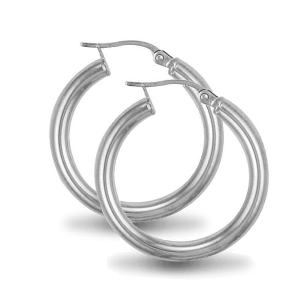 Strieborné kruhové náušnice Tusane
