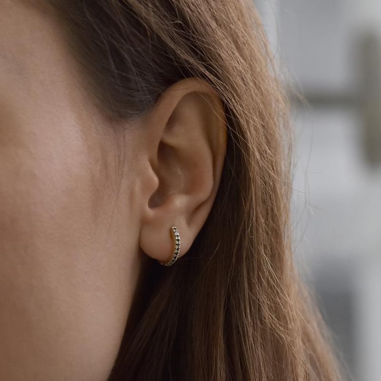 Kruhové zlaté náušnice 38299