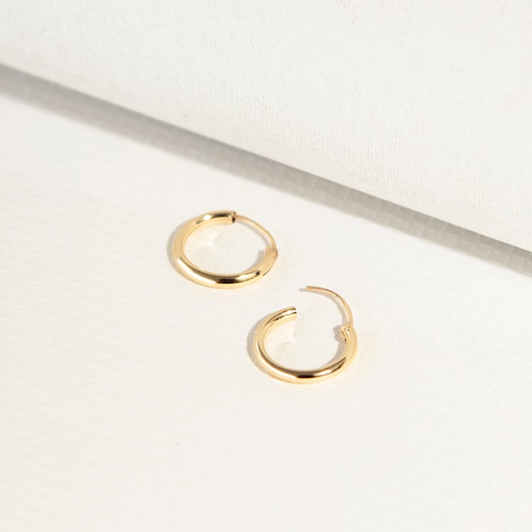 Kruhové náušnice zo zlata 108174